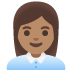 woman office worker, medium skin tone